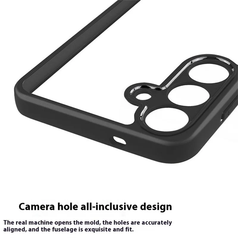 For Samsung Galaxy S25 Case Shockproof PC+TPU Clear Back Phone Cover
