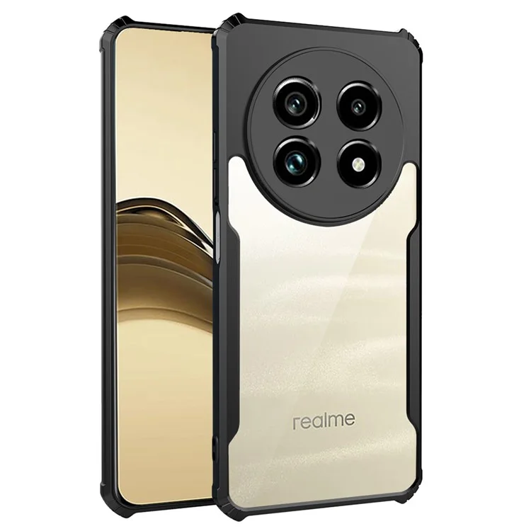 Bulk Purchasing For Realme Realme 13+ 5G / 13 Pro 5G (China) Case Reinforced Corners TPU+Acrylic Clear Phone Cover