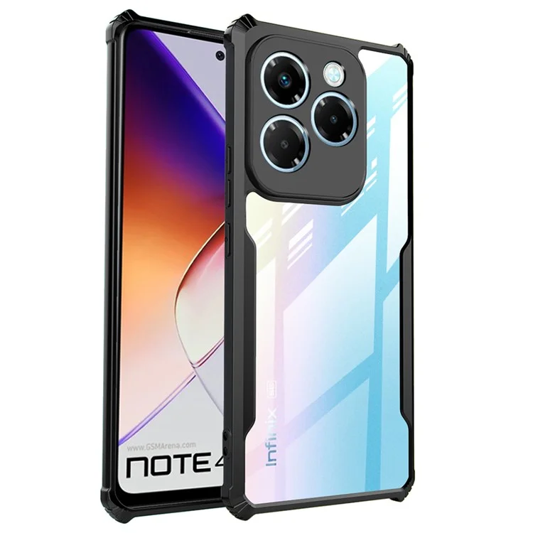 Bulk Kaufen Für Infinix Note 40x 5G Hülle Stahlverstärkte Ecken Tpu+acryl Clear Telefonabdeckung