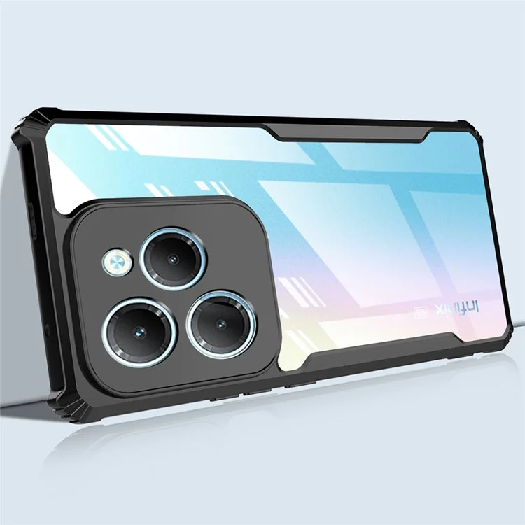 Bulk Kaufen Für Infinix Note 40x 5G Hülle Stahlverstärkte Ecken Tpu+acryl Clear Telefonabdeckung