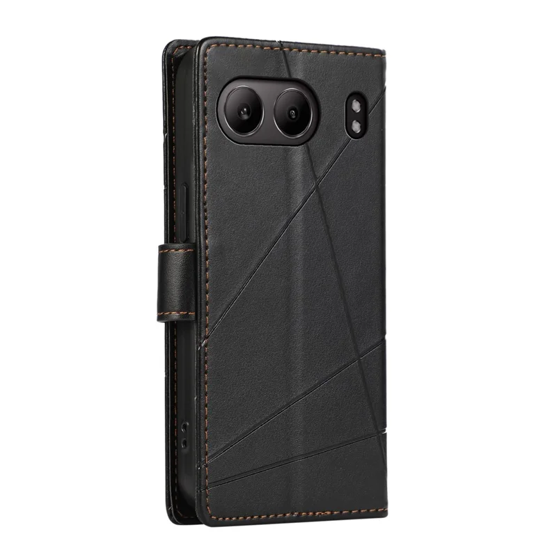 DF-06 Для OnePlus Nord 4 Phone Case Line Imprint Leather Swellet Cover - Черный