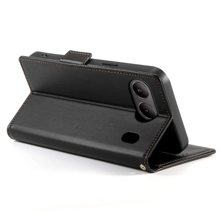 DF-010 For OnePlus Nord 4 Stand Case PU Leather Wallet Phone Cover - Black