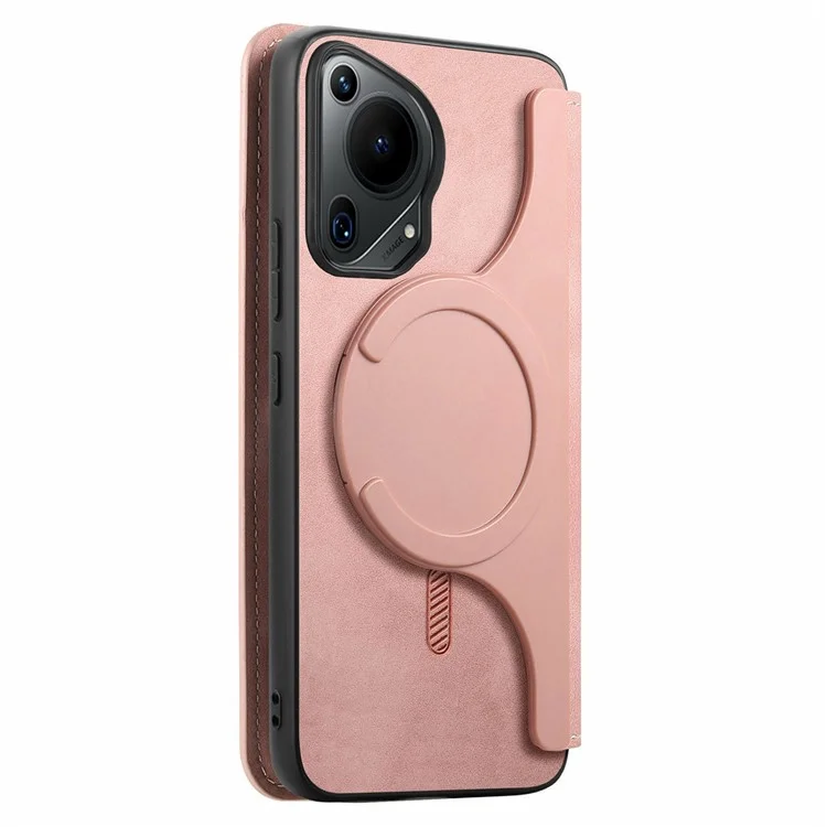 Caseneo Para Huawei Pura 70 Ultra Caso Cruzamento Couro Couro Destacável Tampa de Telefone Magnético - Rosa