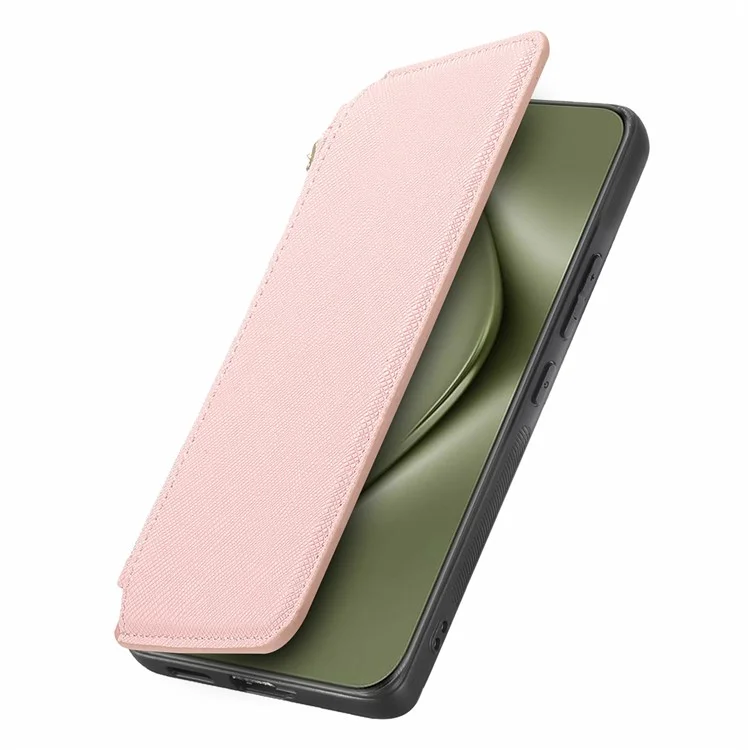 Caseneo Para Huawei Pura 70 Ultra Caso Cruzamento Couro Couro Destacável Tampa de Telefone Magnético - Rosa