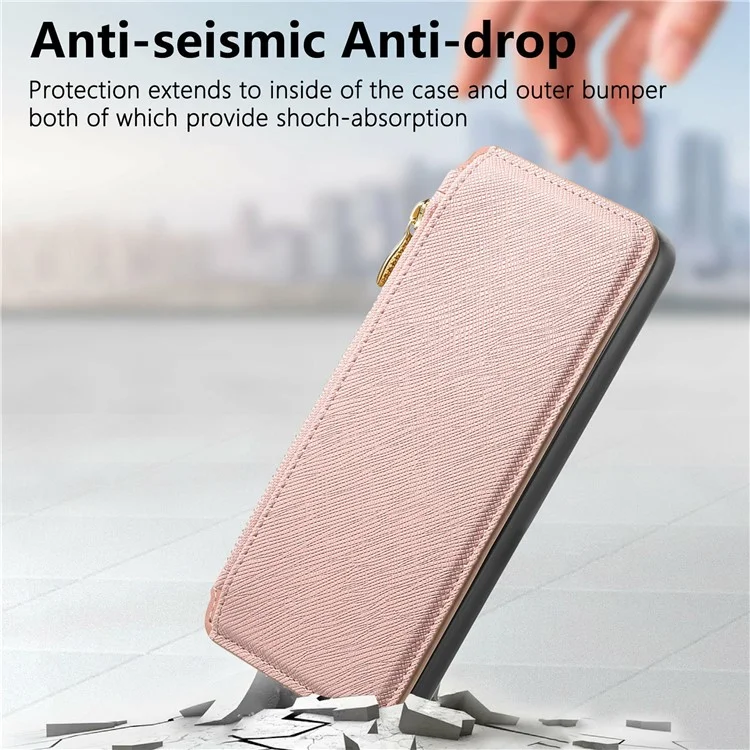 Caseneo Para Huawei Pura 70 Ultra Caso Cruzamento Couro Couro Destacável Tampa de Telefone Magnético - Rosa