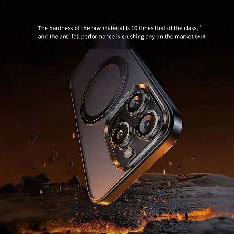 Для Iphone 16 Pro Case Совместится с Magsafe Rotating Kickstand TPU+PC Phone Cope Phone - Матовый Черный