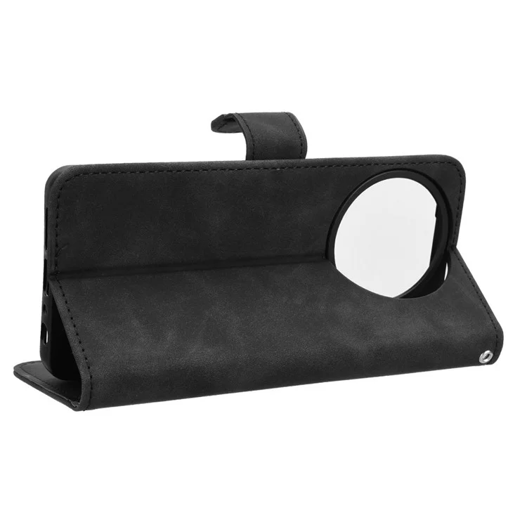 Para TCL 50 Nxtpaper 5G Funda de Piel Sensación de Piel Anti-Caída Billetera Flip Funda de Teléfono - Negro