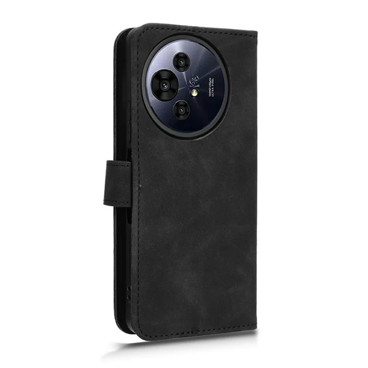Para TCL 50 Nxtpaper 5G Funda de Piel Sensación de Piel Anti-Caída Billetera Flip Funda de Teléfono - Negro