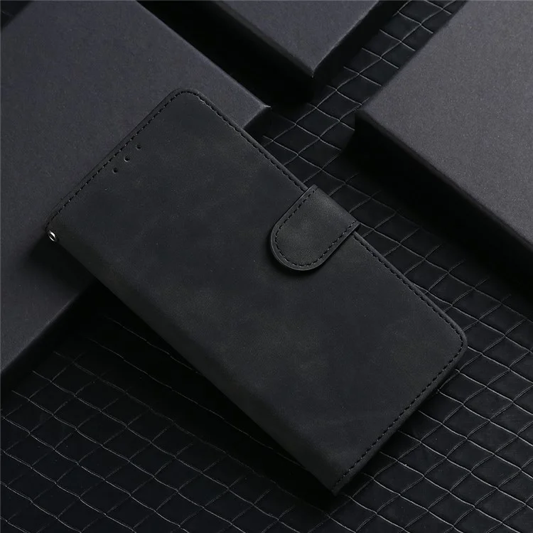 Para TCL 50 Nxtpaper 5G Funda de Piel Sensación de Piel Anti-Caída Billetera Flip Funda de Teléfono - Negro