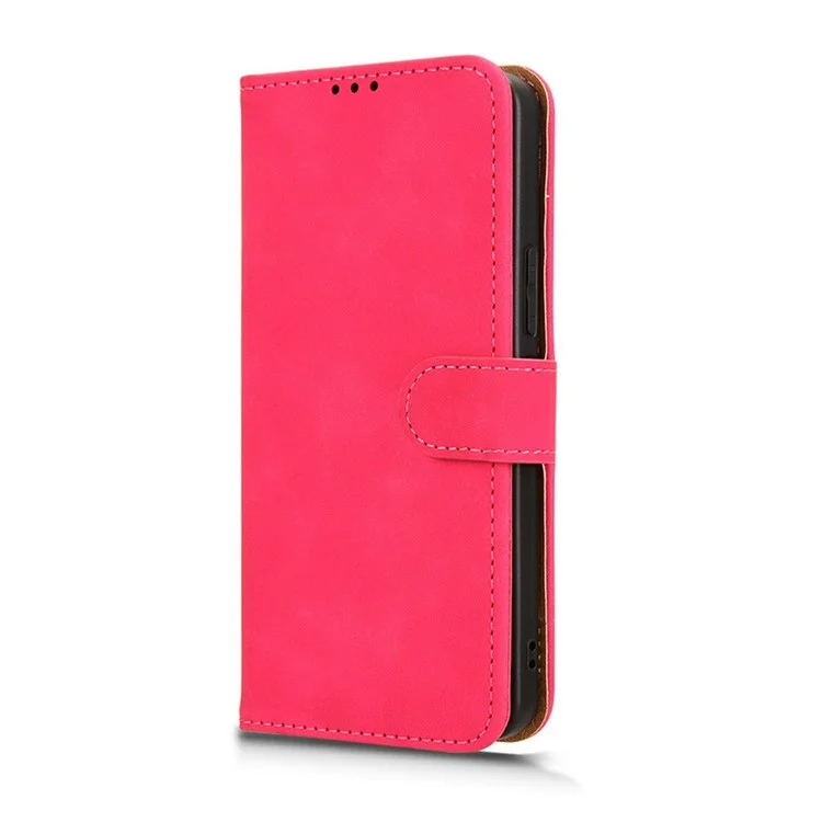 For vivo V40 Lite 5G Leather Case Skin-Feel Anti-Drop Wallet Flip Phone Cover - Rose