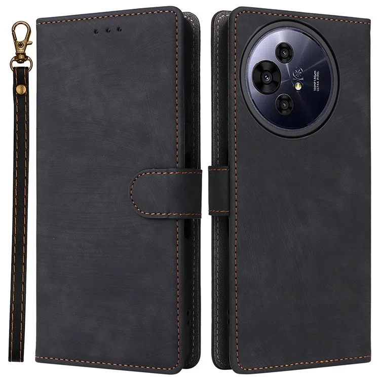 Pour TCL 50 Pro Nxtpaper 5G / 50 Nxtpaper 5G Wallet Case RFID Blocking PU Leather Cover Stand View - Noir