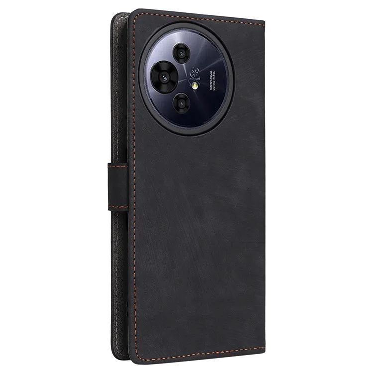 Pour TCL 50 Pro Nxtpaper 5G / 50 Nxtpaper 5G Wallet Case RFID Blocking PU Leather Cover Stand View - Noir