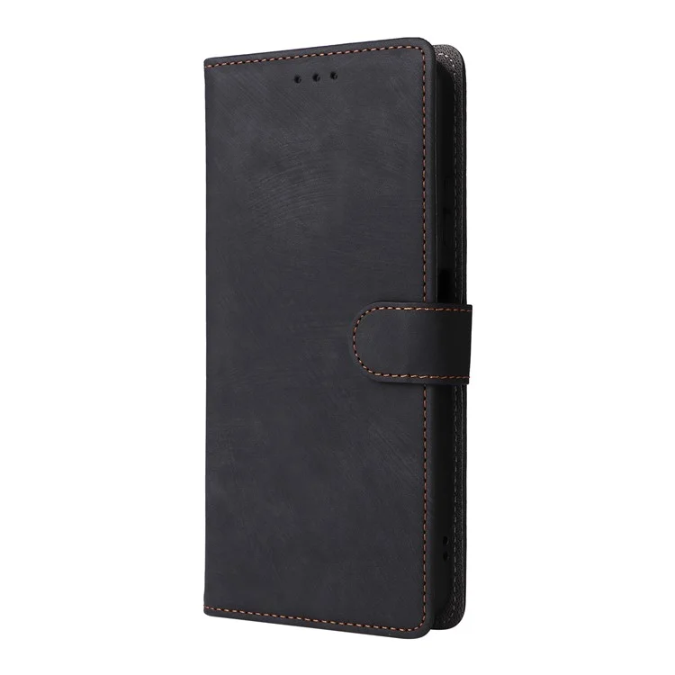 For Infinix Smart 9 4G X6532 / Hot 50i 4G X6531 Wallet Case RFID Blocking PU Leather Cover Stand View - Black
