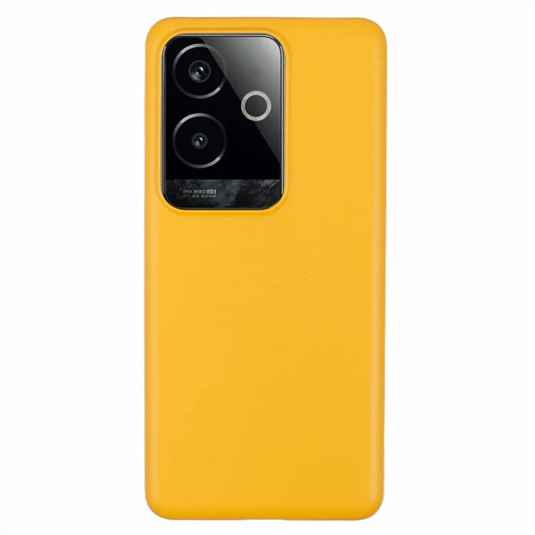 Für Realme GT 6 5G Hülle Hard PC Frosted Minimalist Telefonabdeckung - Gelb