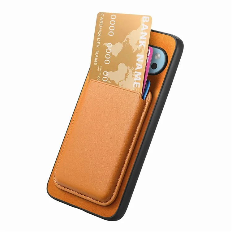 Para Google Pixel 9 / Pixel 9 Pro Case Bolsa Magnética Desmontable Leather+TPU Teléfono Cubierta - Amarillo