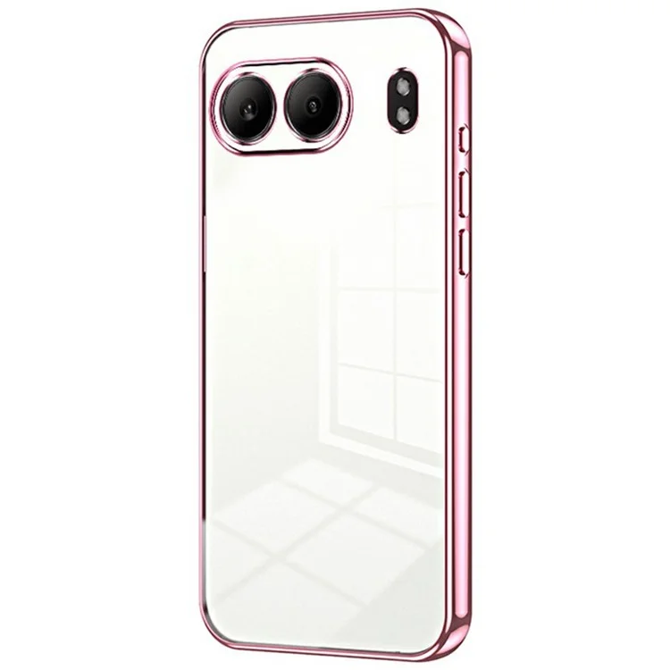 Для OnePlus Nord 4 Case Elecloplating Frame Soft Tpu Phone Cope - Розовый