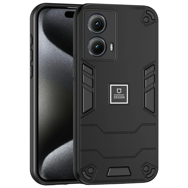 Obudowa do Motorola Edge (2024) 5G, PC+TPU, odporna na upadki, ochronna obudowa na telefon - Czarny