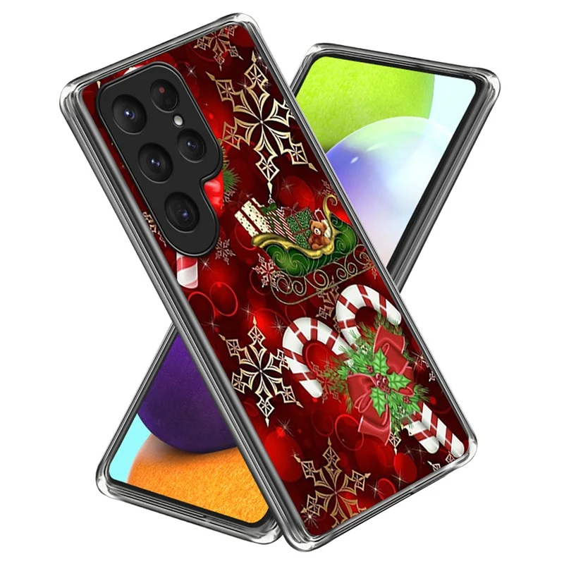 Pour Samsung Galaxy S25 Ultra Case Christmas Pattern Imprimer Soft TPU Phone Cover - Style A
