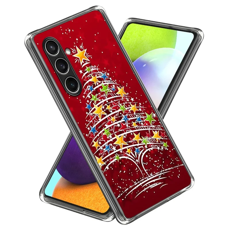 For Samsung Galaxy S25+ Case Christmas Pattern Printing Soft TPU Phone Cover - Style F