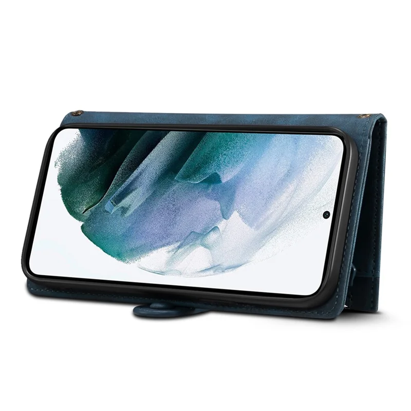 ESEBLE Star Series til Samsung Galaxy S25 Ultra Taske med Låsepengepung i Læder med Stillingsskærm - Blå