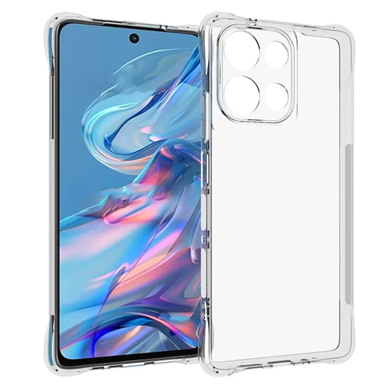 Para Motorola Moto G75 5G Capa de Telefone TPU Antiderrapante Transparente Capa de Telefone Móvel