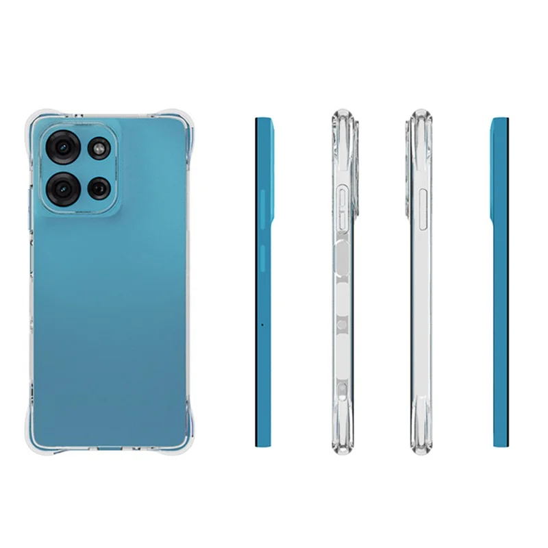 Набор Покупок Для Motorola Moto G75 5G Clear Chore Cash Case Без Скольжения Shockper Tpu Back Cover