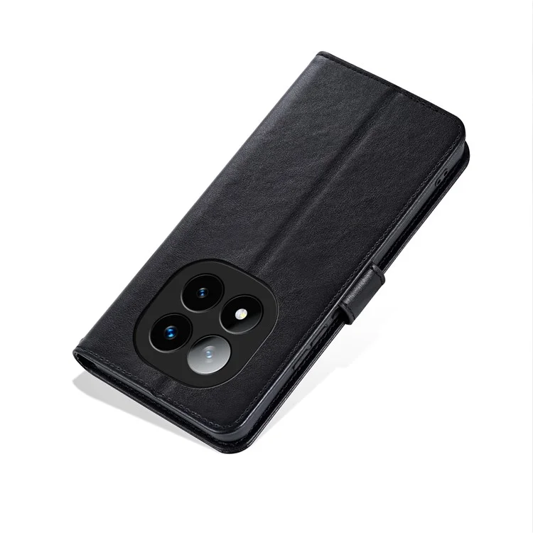AZNS Para Xiaomi Redmi Nota 14 Pro 5G Case Anti-arranhão PU Stand Stand Phone Tampa - Preto