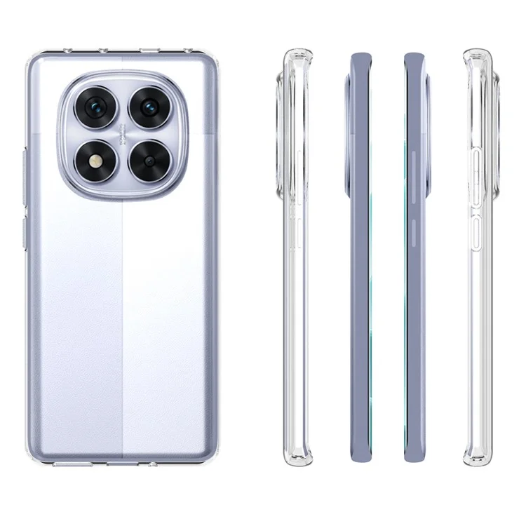Bulk Kaufen Für Xiaomi Redmi Hinweis 14 Pro 5G Clear Phone Case Wasserzeichen-resistente Tpu-rückzugabdeckung