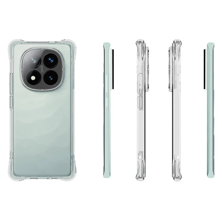 Ссыпная Покупка Для Xiaomi Redmi Примечание 14 Pro+ 5G Clear Chore Case Case не Скольжение Shockper Tpu Back Cover