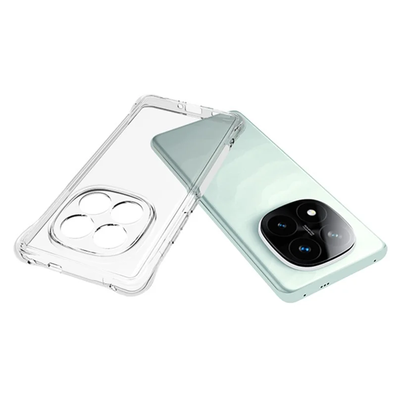 Per Xiaomi Redmi Note 14 Pro+ 5G Custodia per Telefono in TPU Non-Slip Trasparente Cover per Telefono Cellulare