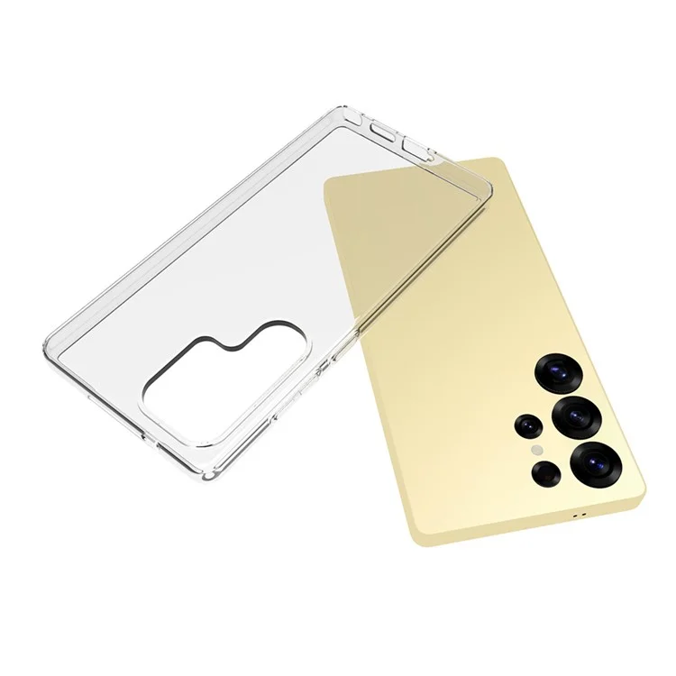 Per Samsung Galaxy S25 Ultra Clear Phone Case Watermark-Resistente Custodia Posteriore in TPU