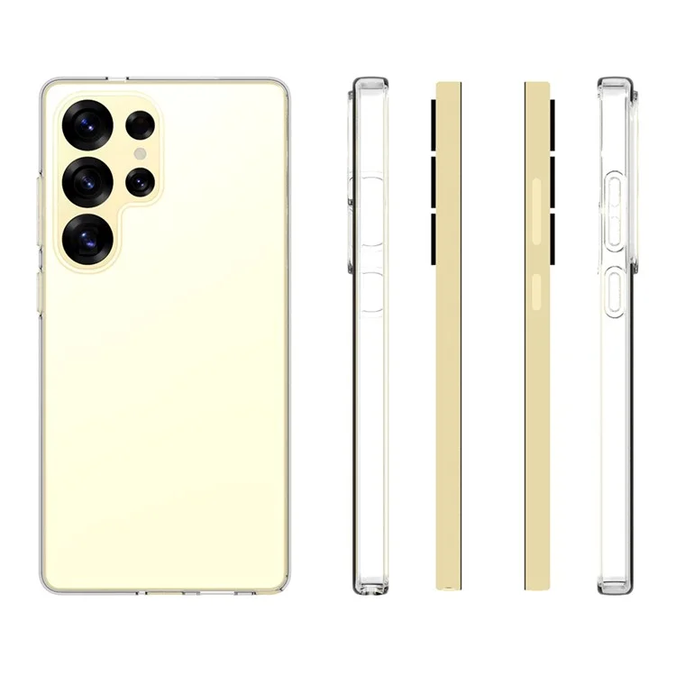 Per Samsung Galaxy S25 Ultra Clear Phone Case Watermark-Resistente Custodia Posteriore in TPU