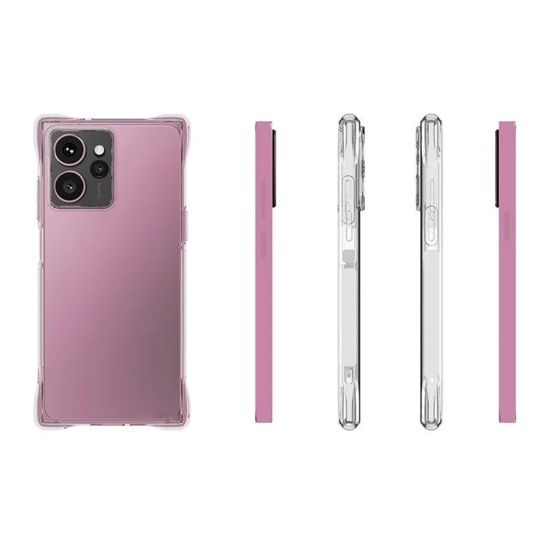 Köp i stort för HMD Skyline genomskinlig mobilskal, skridsäker stötsäker TPU bakplatta