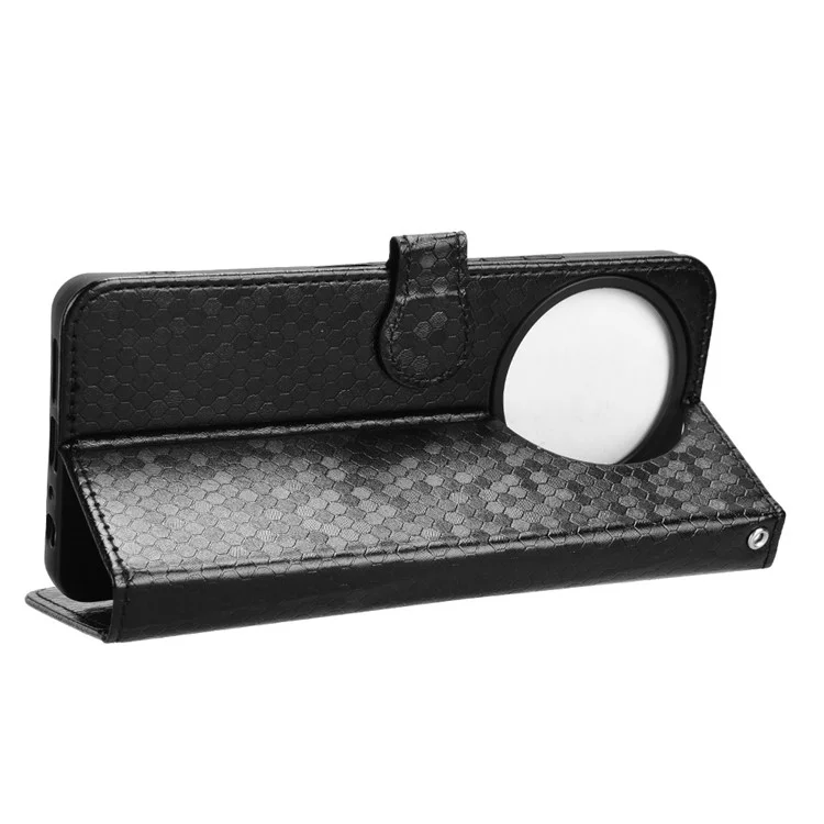 Para TCL 50 Pro Nxtpaper 5G / 50 Nxtpaper 5g Billetera Estuche Patrón de Puntos Impronta PU Cuero Portada - Negro