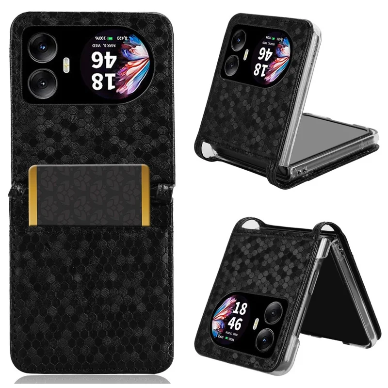 Pour Blackview Hero 10 4G Portefeuille Dot Modèle Impreinte pu Leather Téléphone Cover - Noir