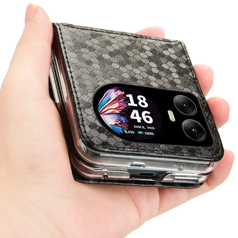 Pour Blackview Hero 10 4G Portefeuille Dot Modèle Impreinte pu Leather Téléphone Cover - Noir