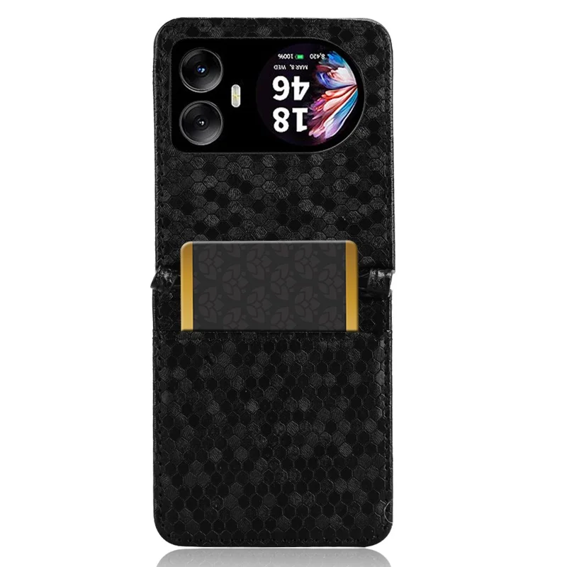 Pour Blackview Hero 10 4G Portefeuille Dot Modèle Impreinte pu Leather Téléphone Cover - Noir