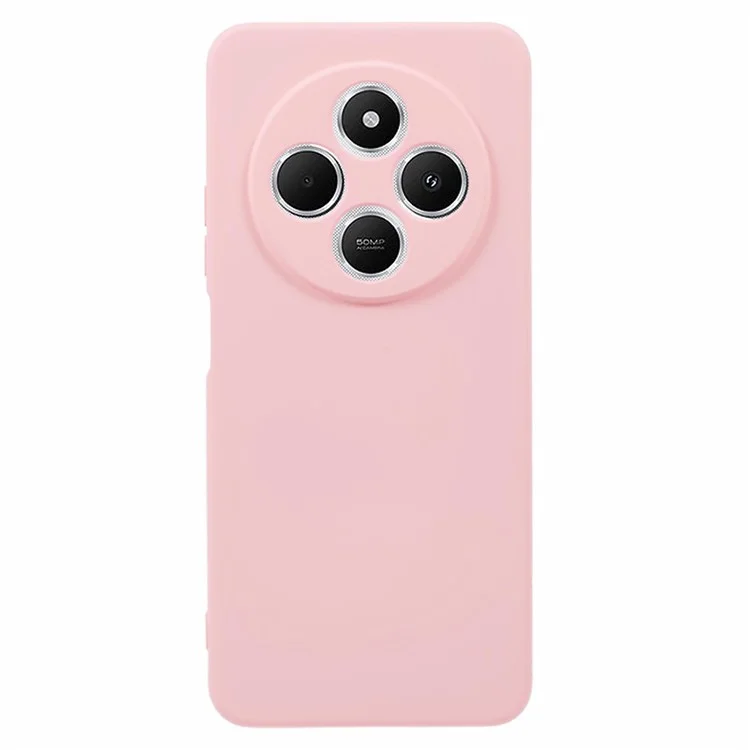 Para Xiaomi Poco C75 4G / Redmi 14R 5G / 14C 4G Capa Arc Edge 2.0mm TPU Protective Phone Cover - Rosa