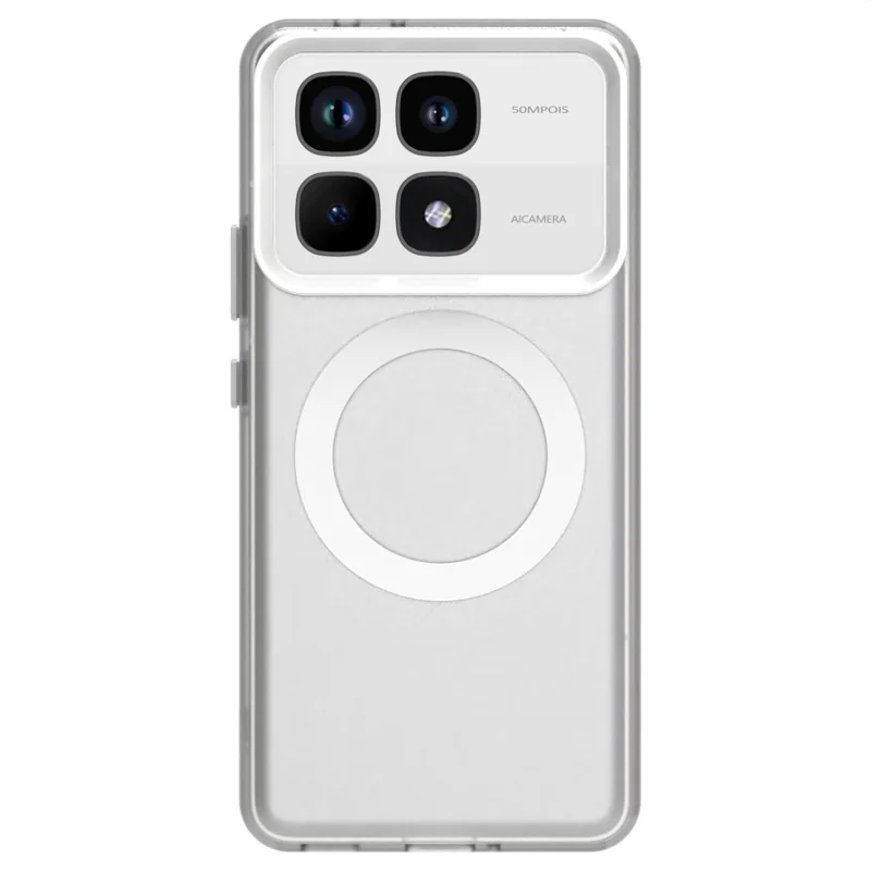 Serie de caramelos para Xiaomi 14T / 14T Pro Funda compatible con MagSafe PC+TPU+PET Cubierta de teléfono antiabrasión - Blanco