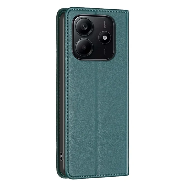 BINFEN COLOR BF18 für Xiaomi Redmi Note 14 5G Ledertasche mit Kartenfächern, Telefonhülle - Grün
