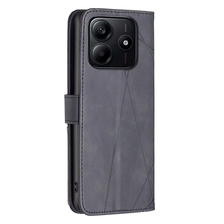 Binfen Color BF05 Para Xiaomi Redmi Note 14 5G Case de Cuero Teléfono de la Billetera de la Billetera - Negro