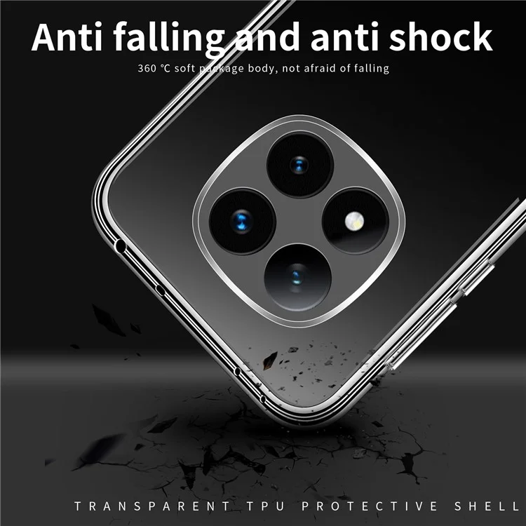 MOFI Para Xiaomi Redmi Note 14 Pro 5G Case Anti-Scratch Clear Soft Tpu Telephip Cover