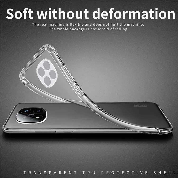 MOFI Para Xiaomi Redmi Note 14 Pro 5G Case Anti-Scratch Clear Soft Tpu Telephip Cover