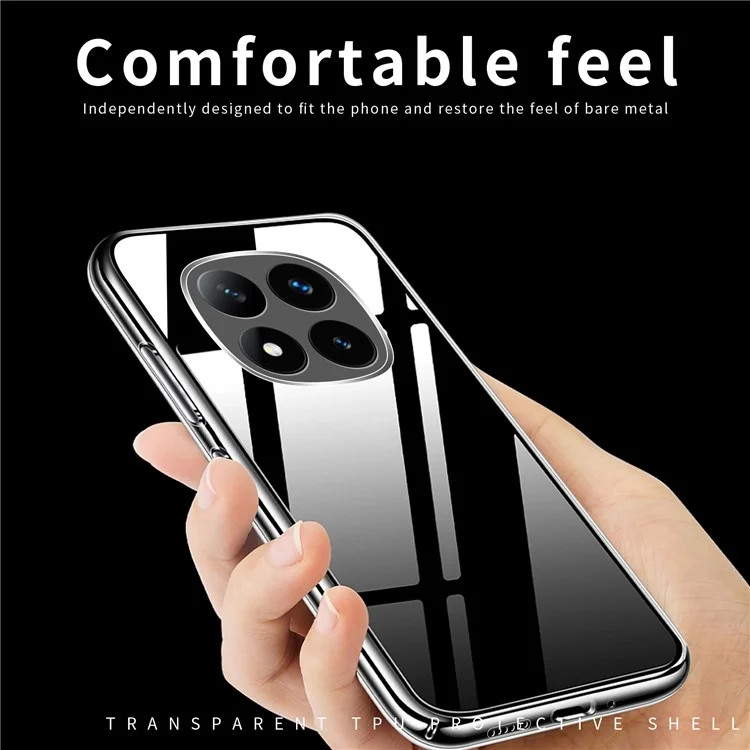 MOFI Para Xiaomi Redmi Note 14 Pro 5G Case Anti-Scratch Clear Soft Tpu Telephip Cover