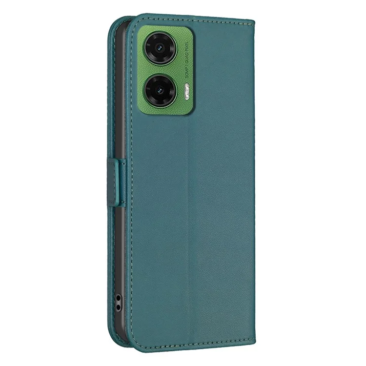 Binfen Color BF31 Для Motorola Moto G35 5G Case Cute Leather Flip Folio Phone Cover Cover - Зеленый
