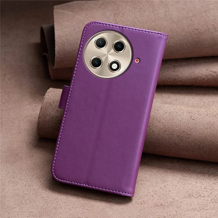 Binfen Color BF17 Для Tecno Camon 30S Pro 4G Case Wallet Flio Flip Cover Cover - Темно -фиолетовый