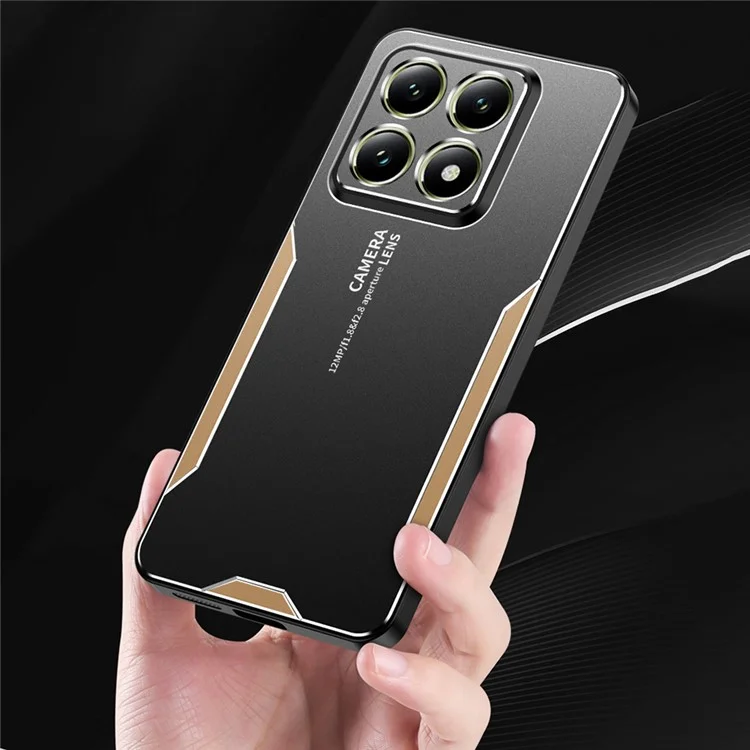 For Xiaomi 14T Pro Phone Case Aluminium Alloy TPU PC Back Cover - Silver