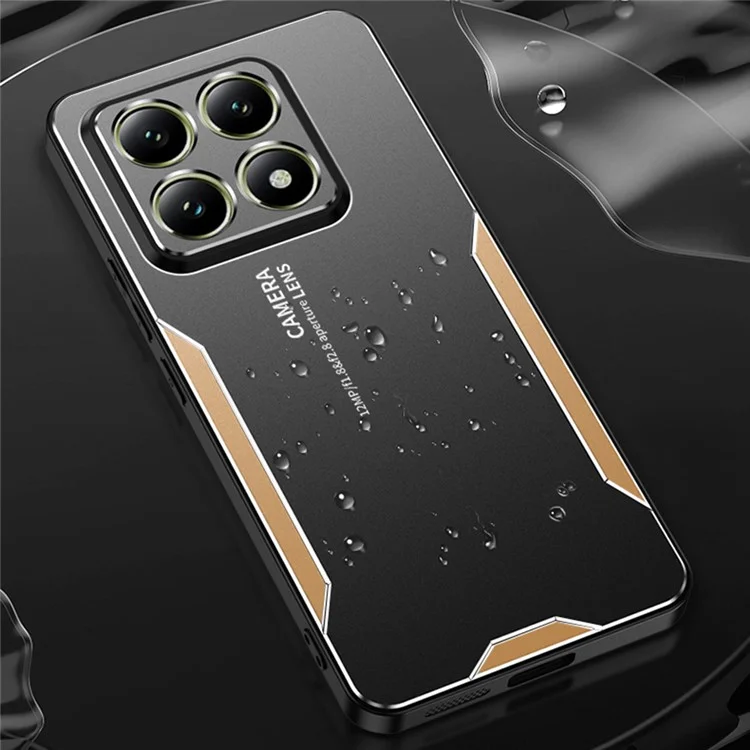 For Xiaomi 14T Pro Phone Case Aluminium Alloy TPU PC Back Cover - Silver