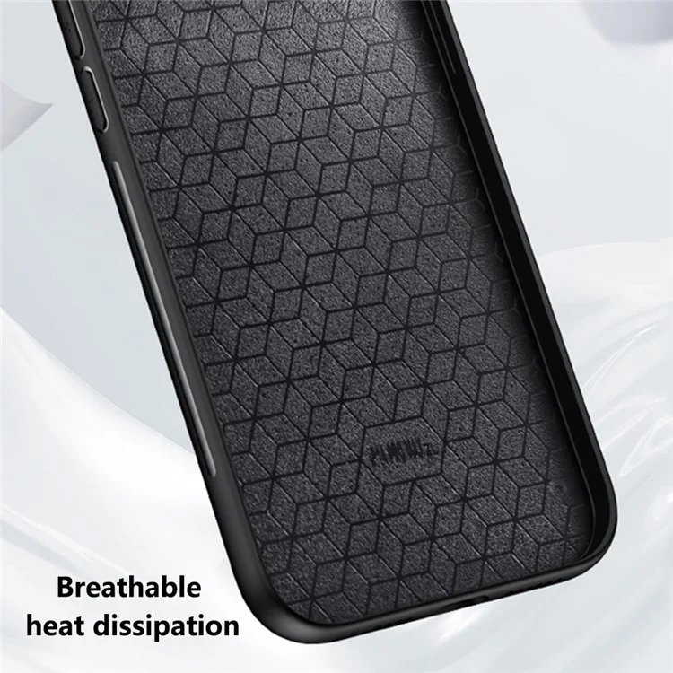 Для Xiaomi Redmi Note 14 Pro+ 5G Case Case Pattern Tempure Текстура PU Кожаная Гибридная Телефонная Крышка - Черный