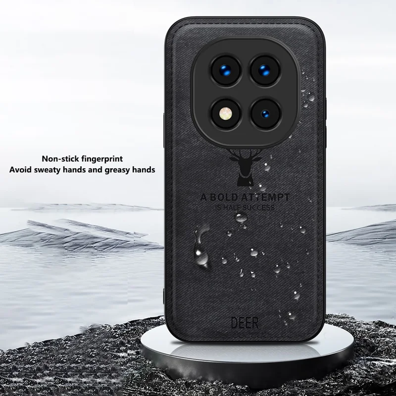 Для Xiaomi Redmi Примечание 14 Pro 5G Case Case Pattern Tratle Текстура Кожаная Гибридная Телефонная Крышка - Черный